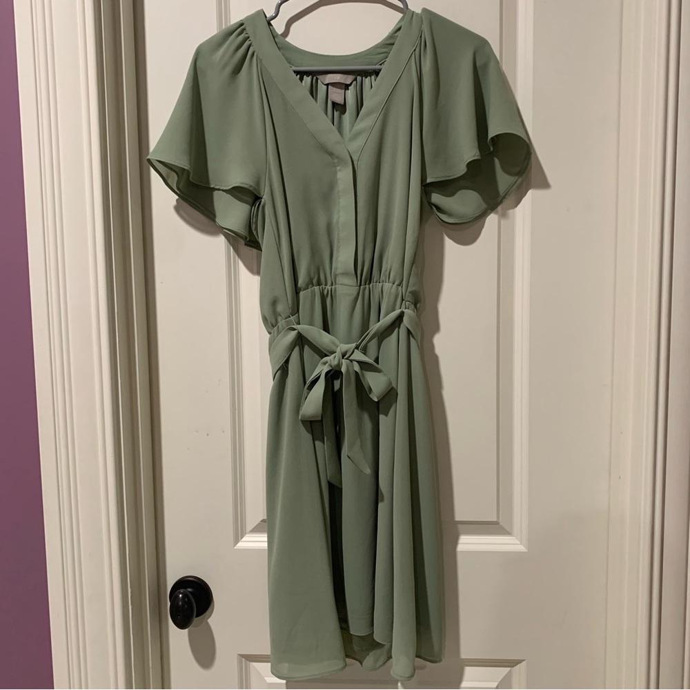 Sage Green Modest Dress